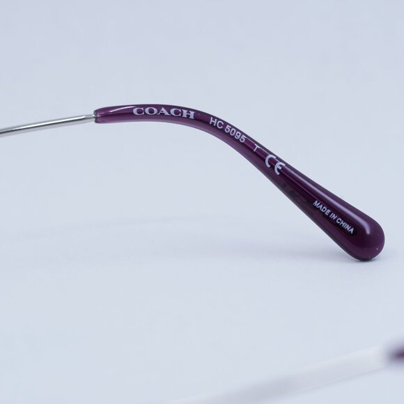 🕶️ New Coach HC5095 9001 Eyeglasses - Silver Frame 54mm - Picture 9 of 11